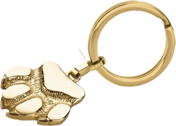 Schlüsselanhänger Edelstahl Pfote