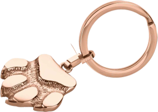 Schlüsselanhänger Edelstahl Pfote