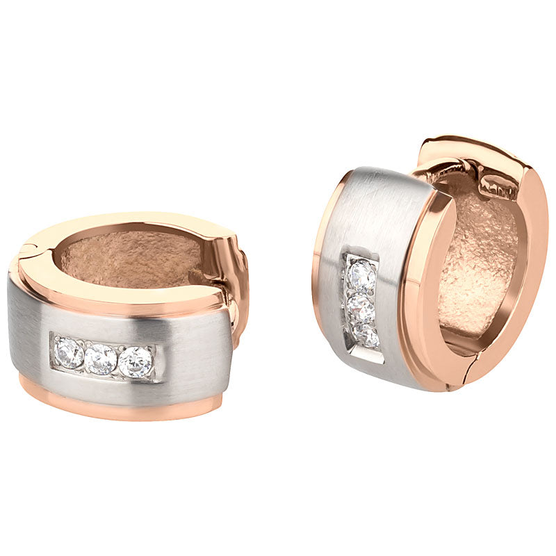 Scharnier-Creolen Edelstahl