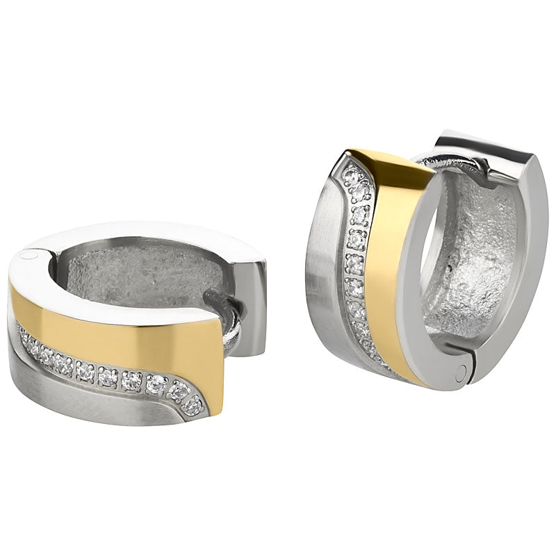 Creole Edelstahl bicolour Gold