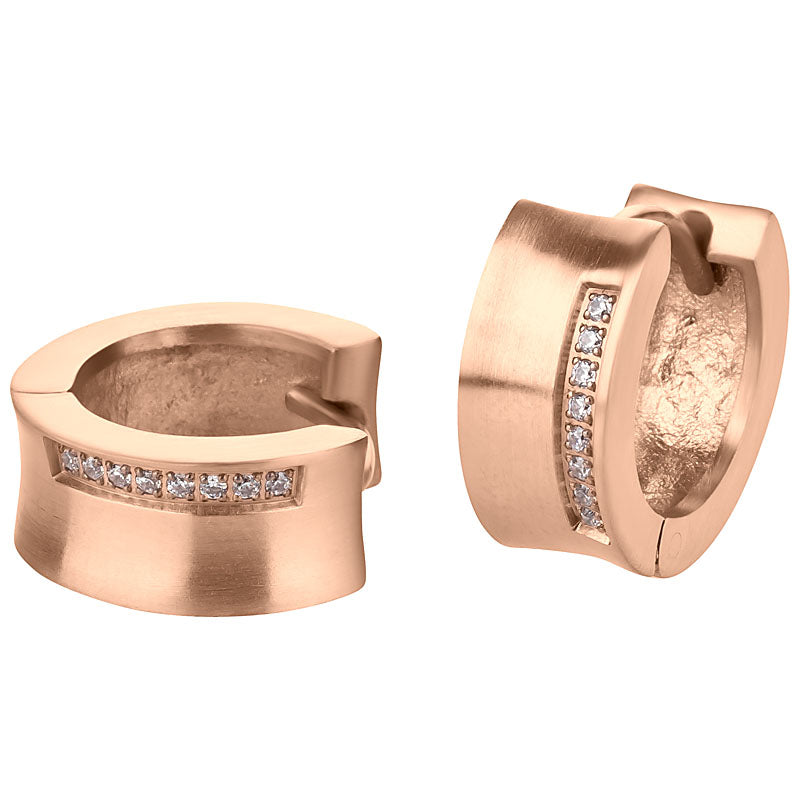 Creolen Edelstahl matt