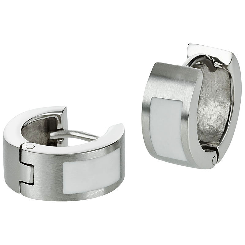 Scharnier-Creolen Edelstahl