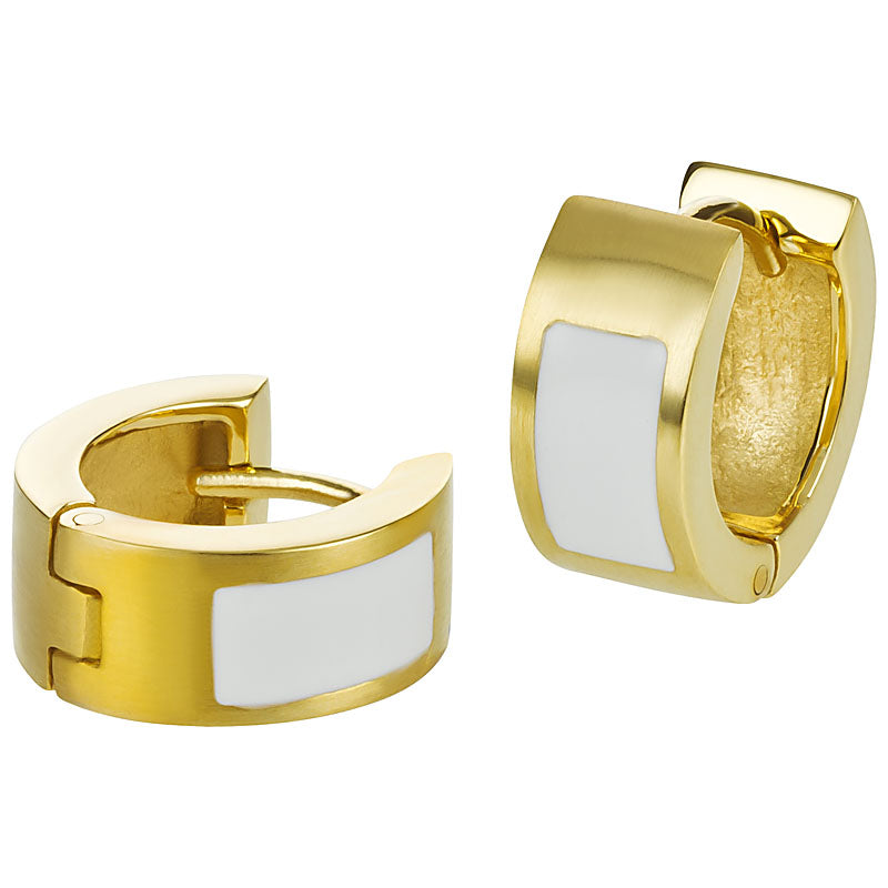 Scharnier-Creolen Edelstahl