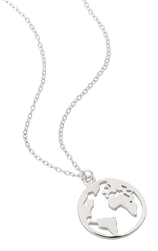 Kette mit Anhänger Weltkugel