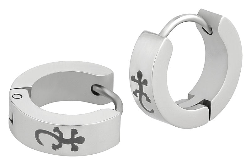 Creolen Edelstahl Gecko