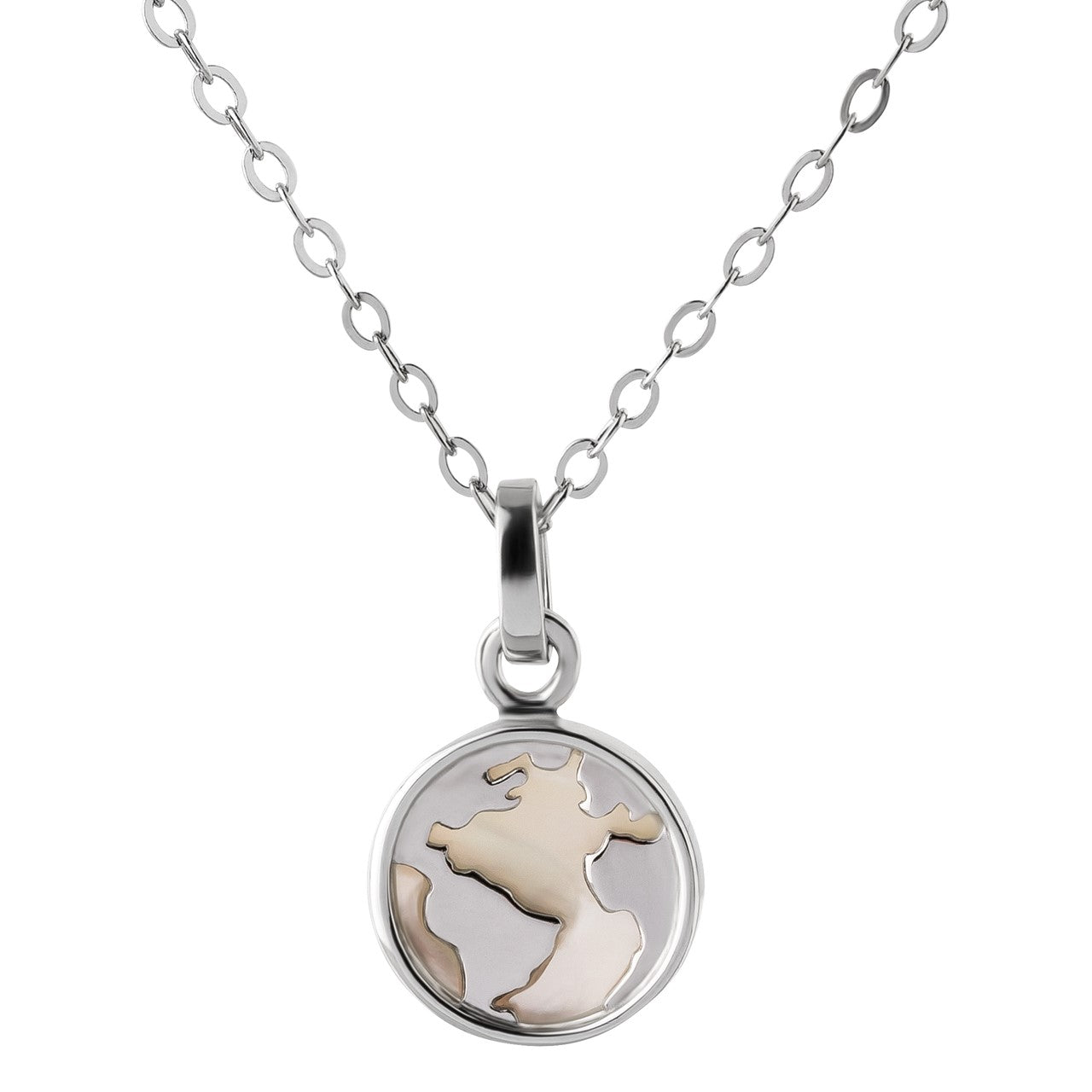 Kette mit Anhänger Welt