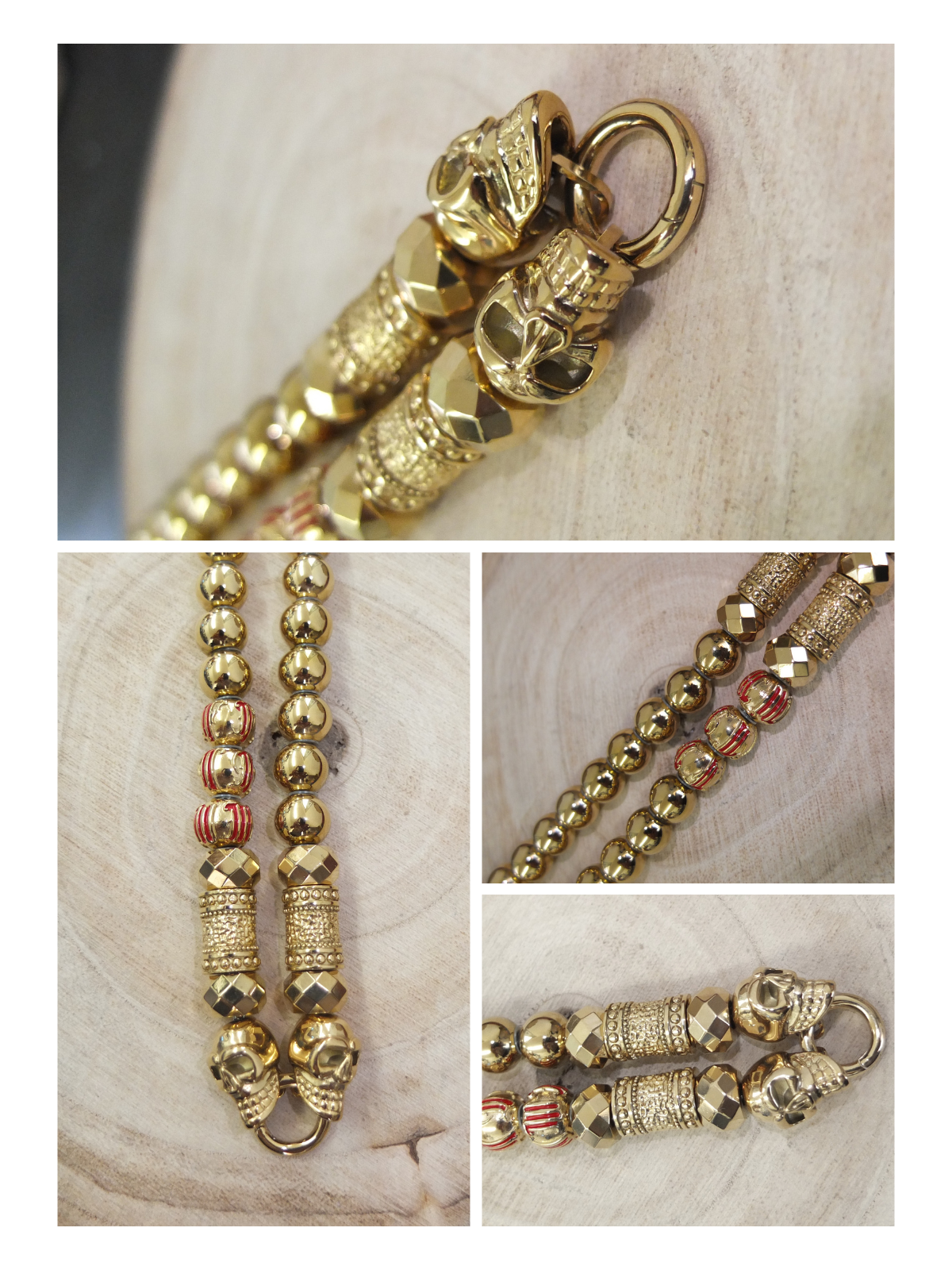 Kette "Rocker Kugel Gold"