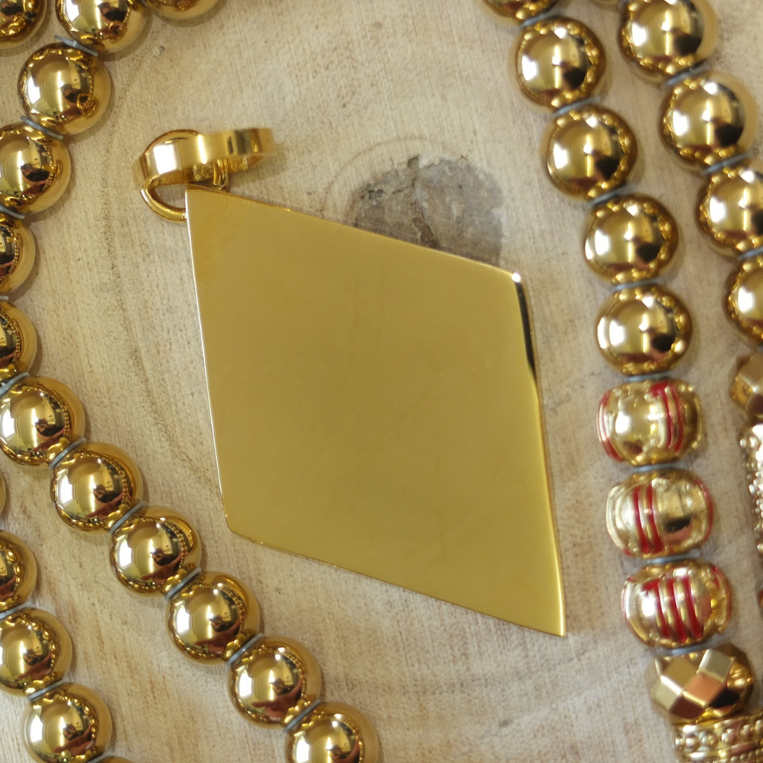 Rockerkette + Raute Gold