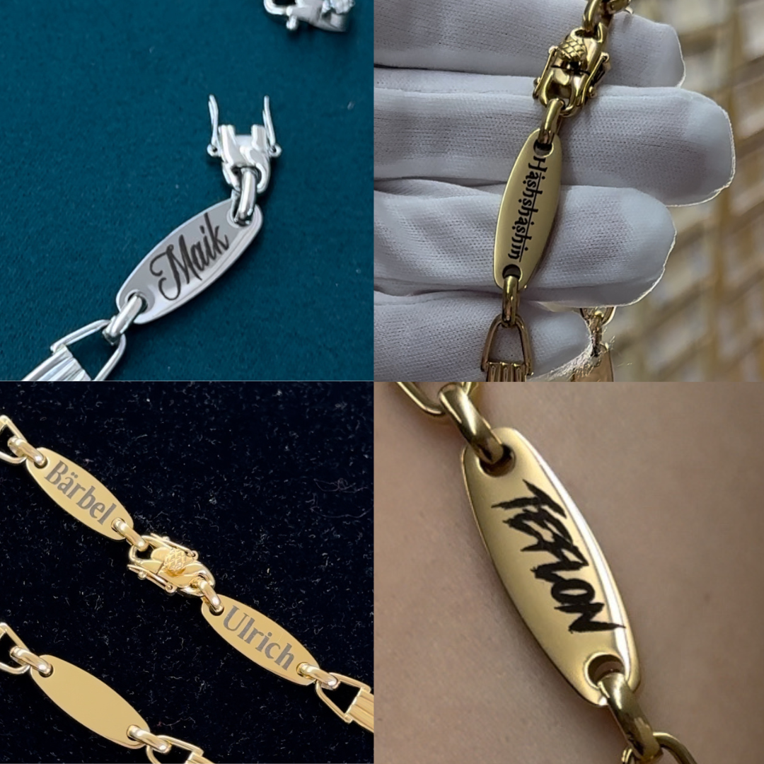 Kette "Platte Silber"