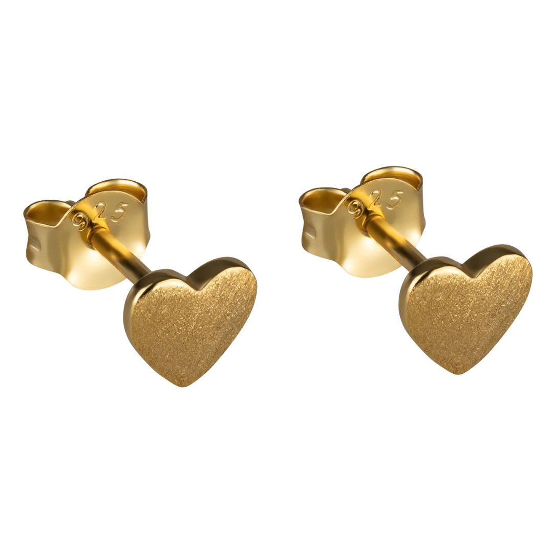 Ohrstecker "925 rhod. Herz"