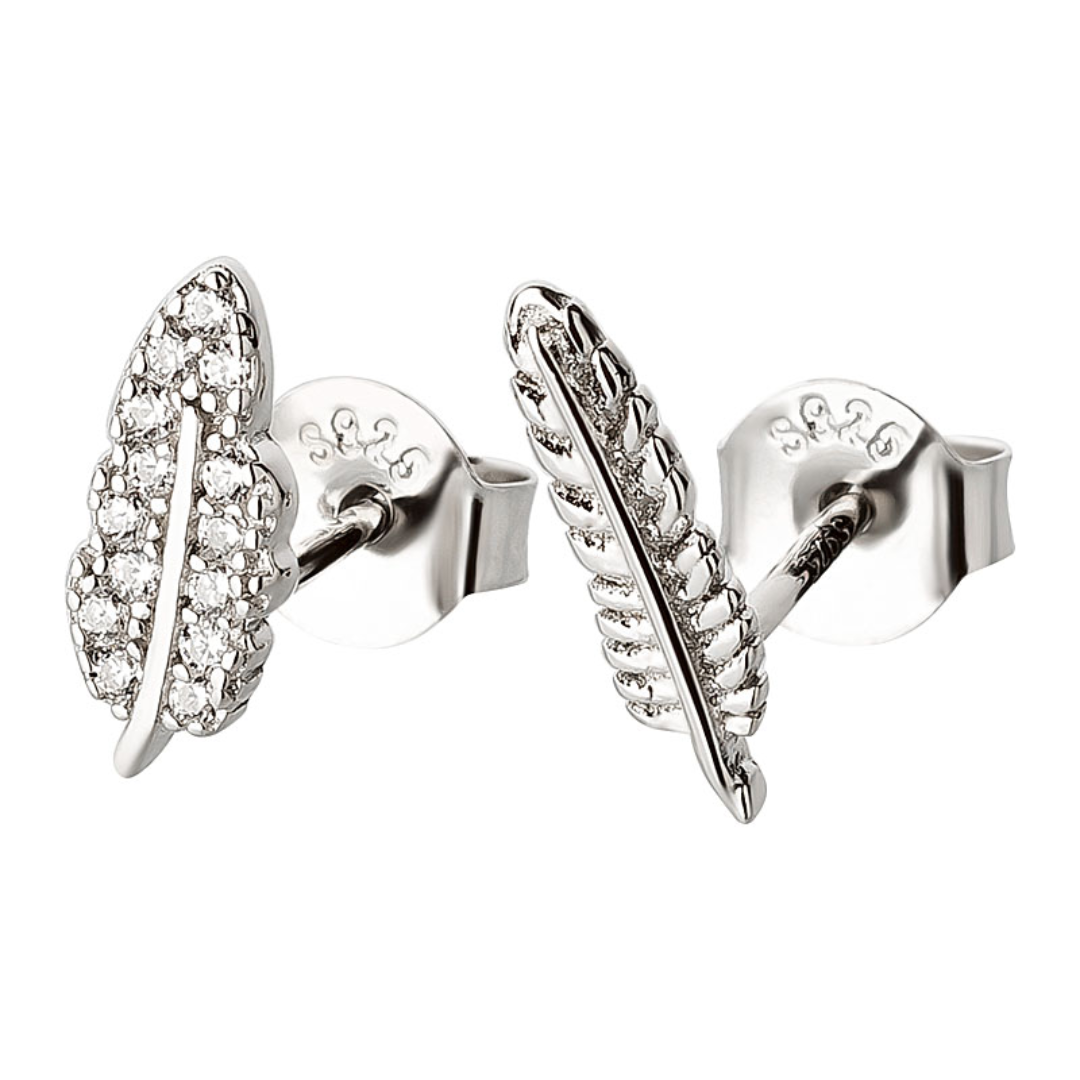 Ohrstecker "925 rhod. Feder"