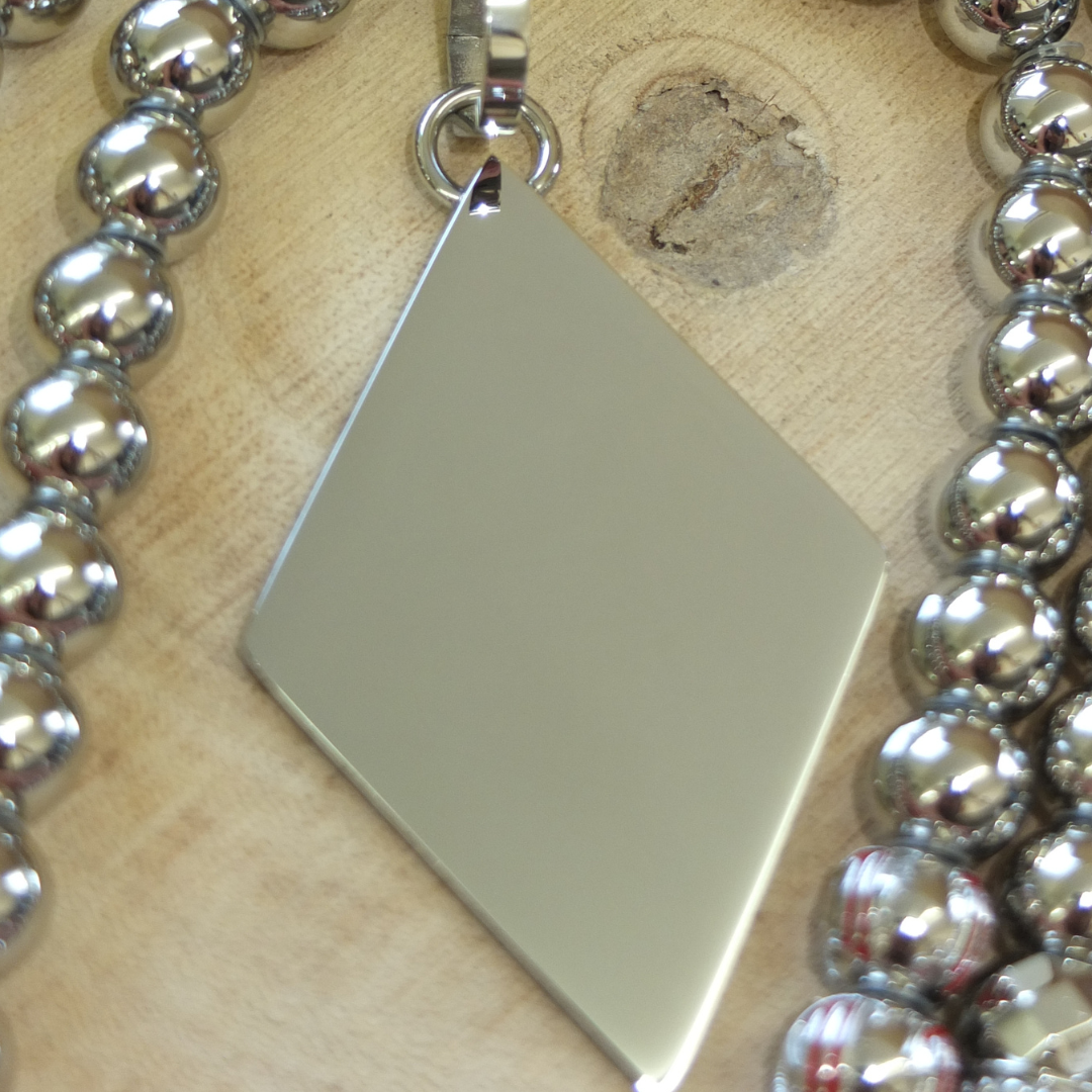 Rockerkette + Raute Silber