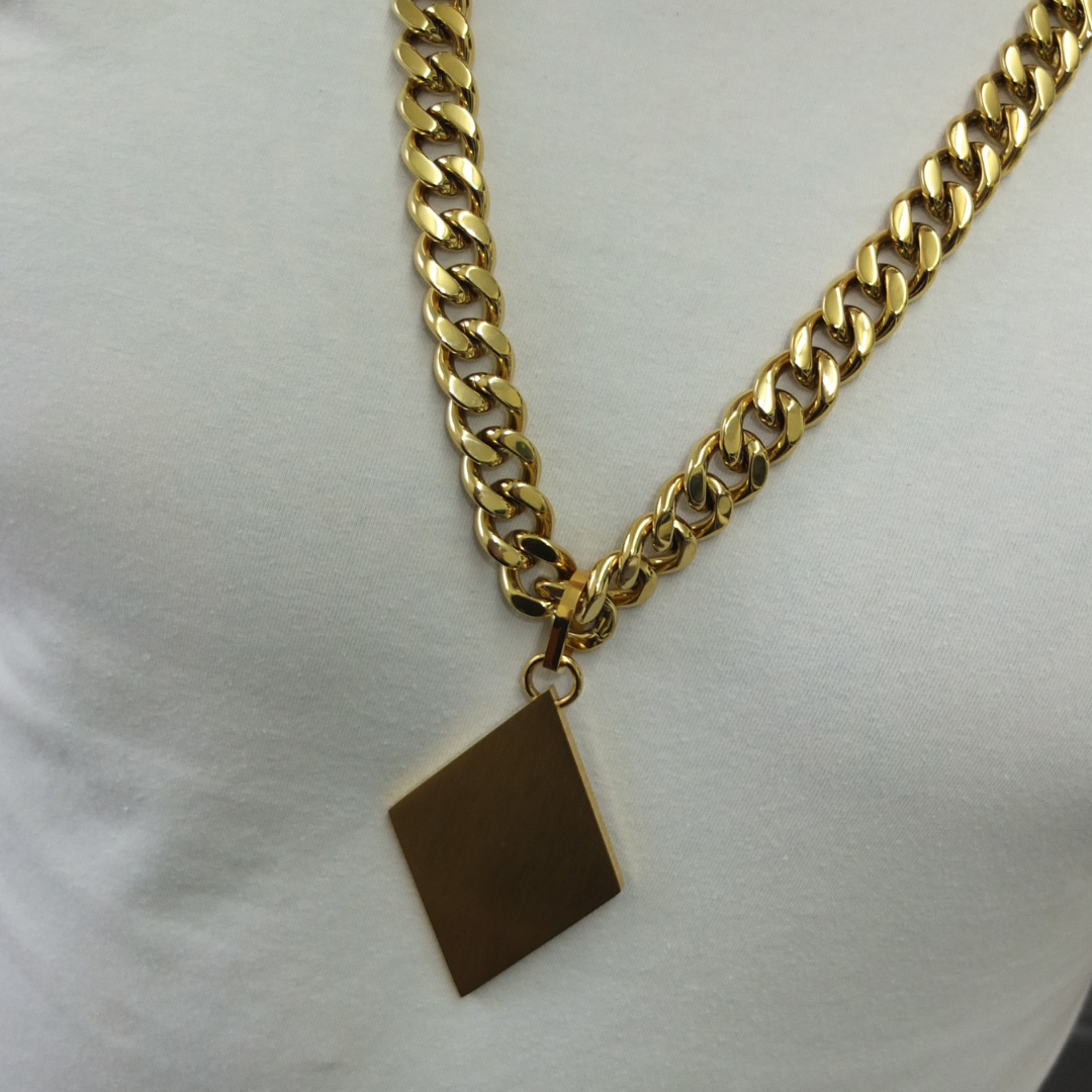 Rautenanhänger + Panzerkette Goldset