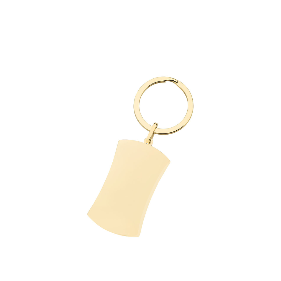 Schlüsselanhänger "Curved Gold"