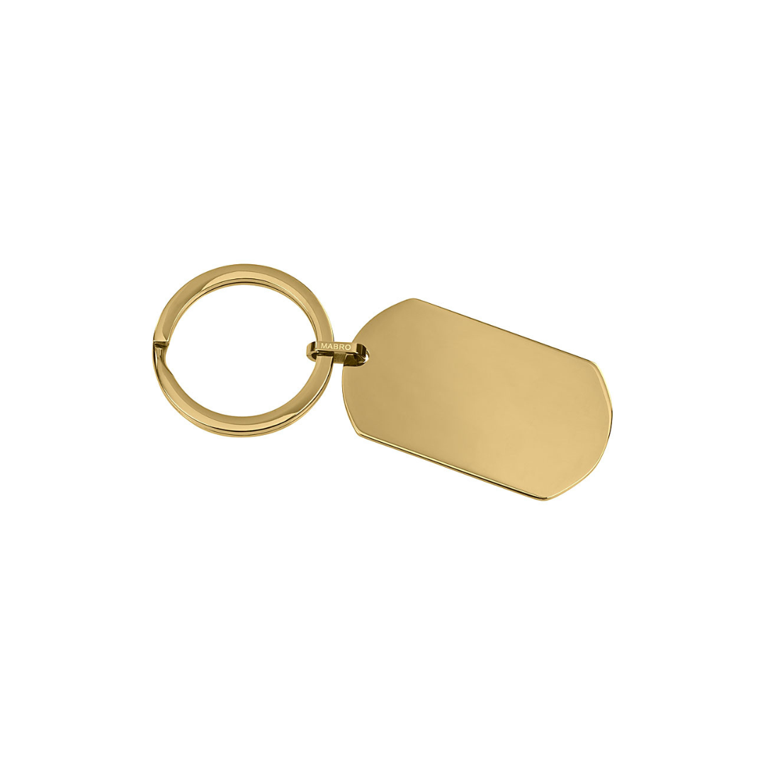 Schlüsselanhänger "Platte Gold"