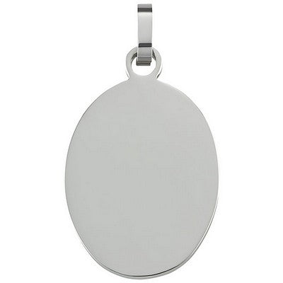 Gravurplatte "Klein Oval Silber"