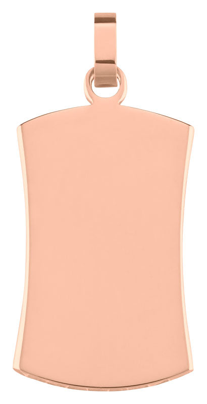 Gravurplatte "Curved klein Rose"