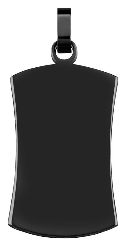 Gravurplatte "Riesig Curved Schwarz"