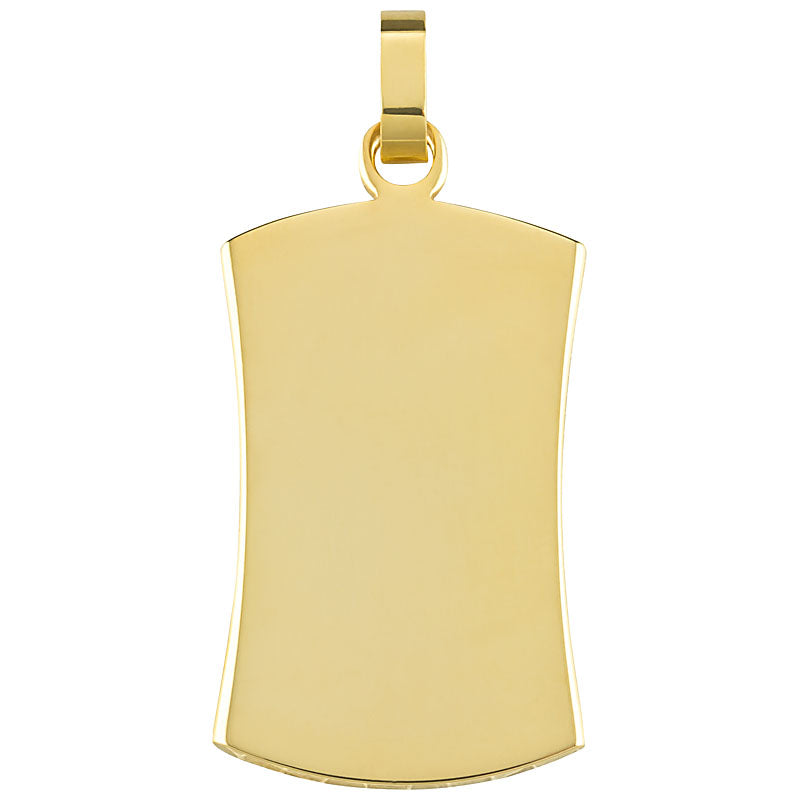 Gravurplatte "Curved klein Gold"