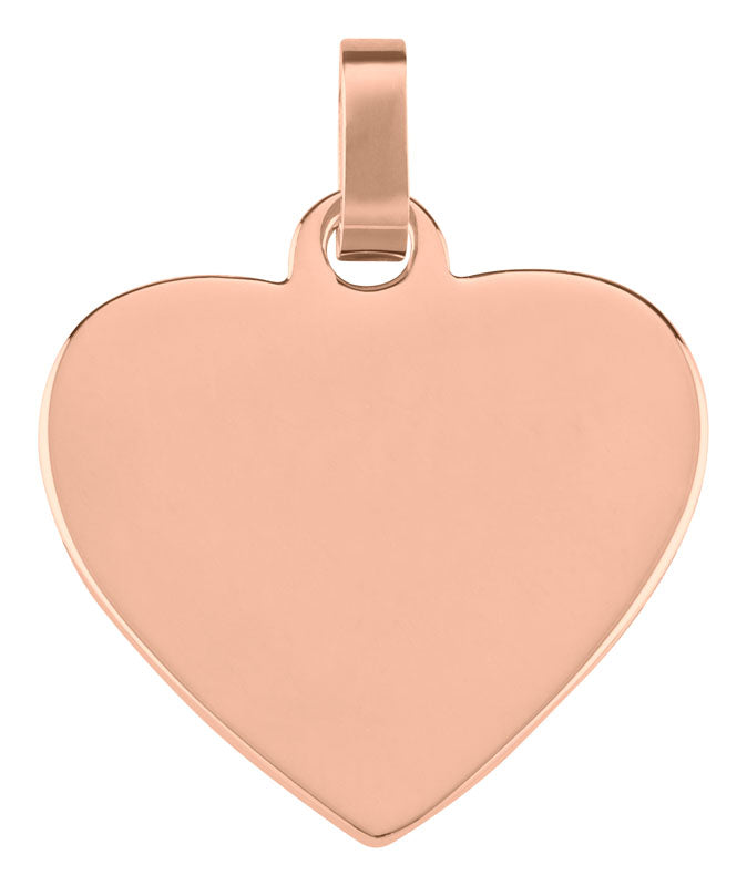 Gravurplatte "Herz klein Rose"