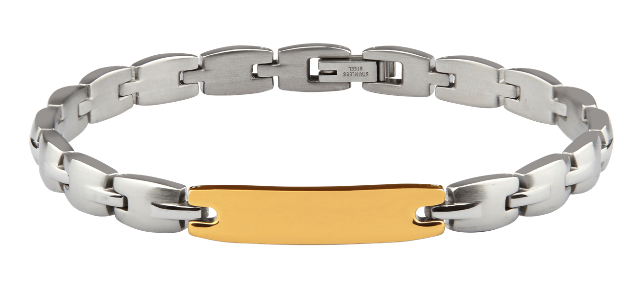 Edelstahl ID Armband