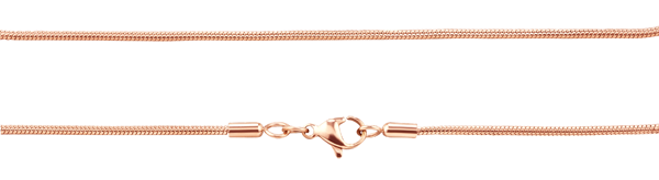 Silberketten Schlangenkette 925/- rosé vergoldet