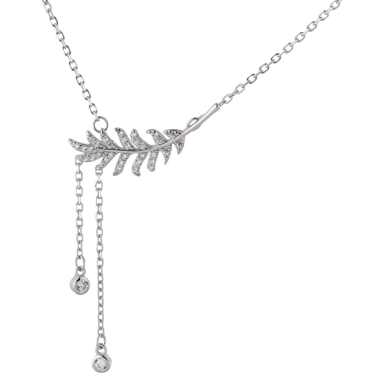 Kette mit Anhänger Feder