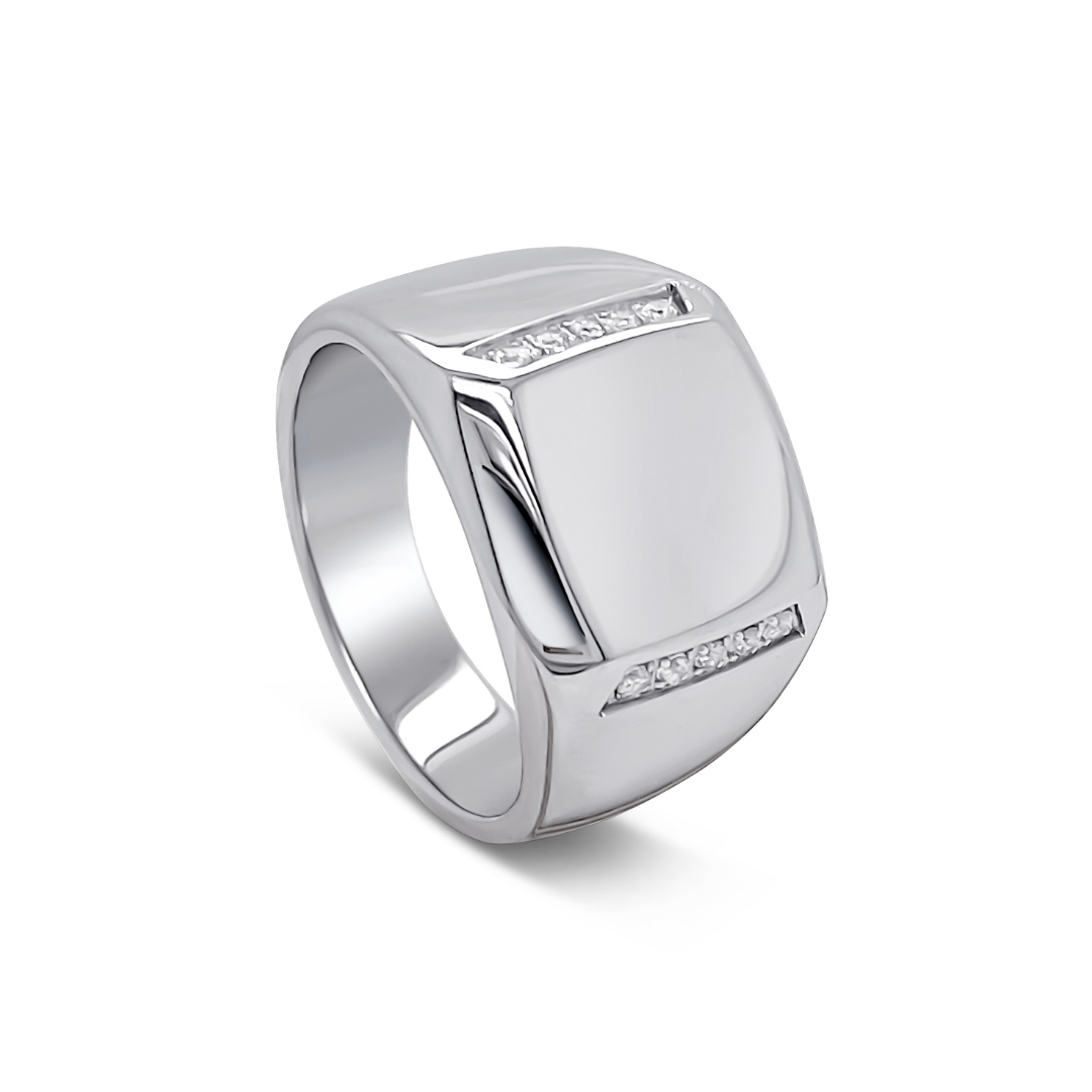 Siegelring "Silber CZ"