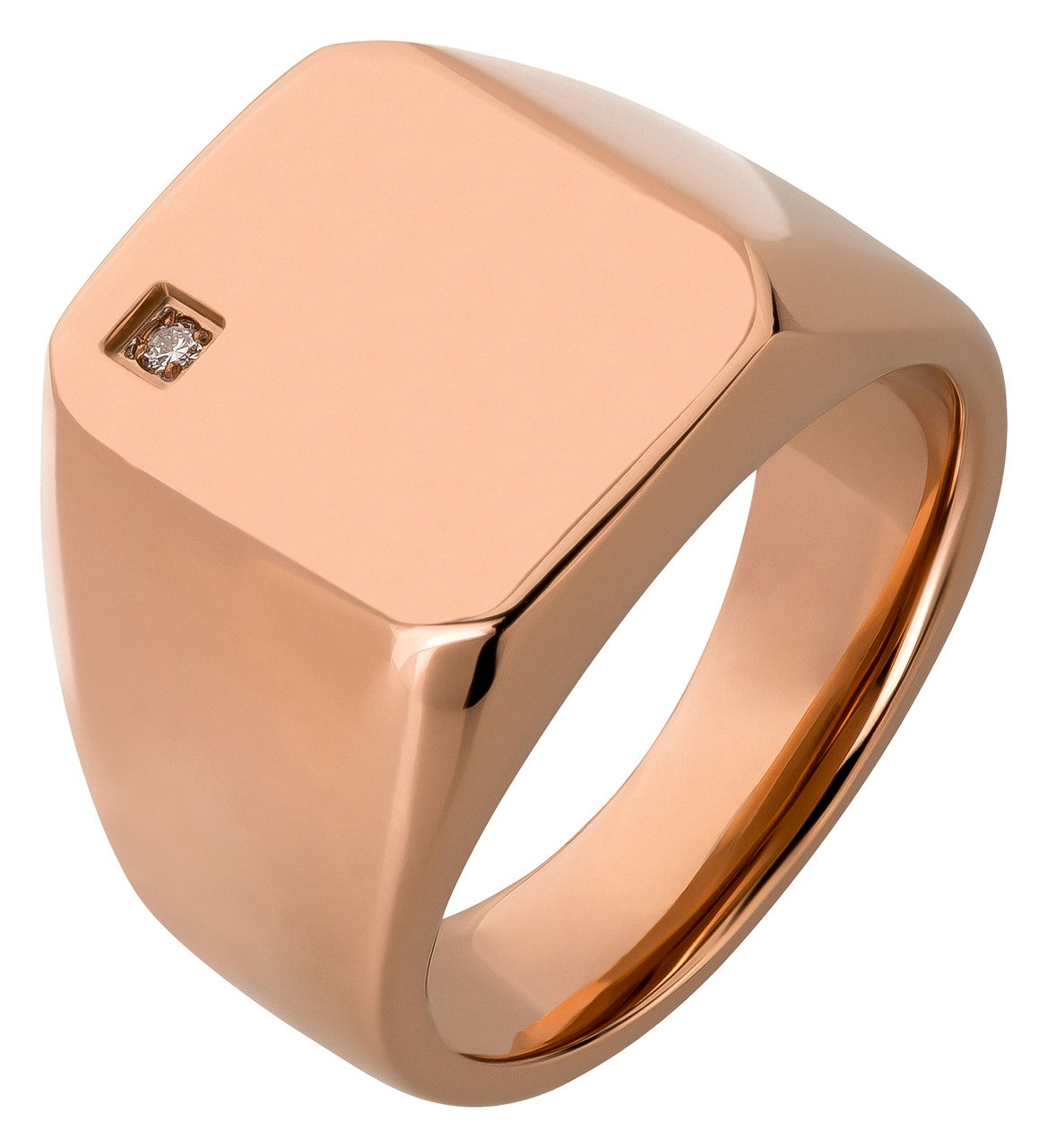 Siegelring "Rosé 0.01 Karat"