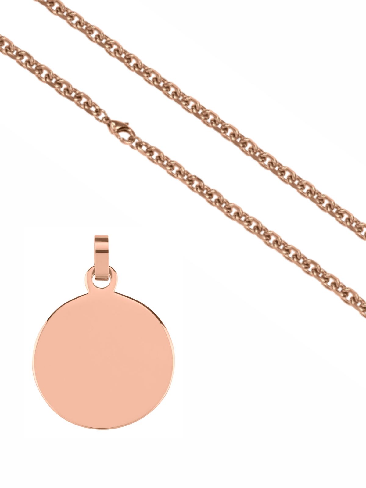 Gravurplatte "Klein Rund rosé"