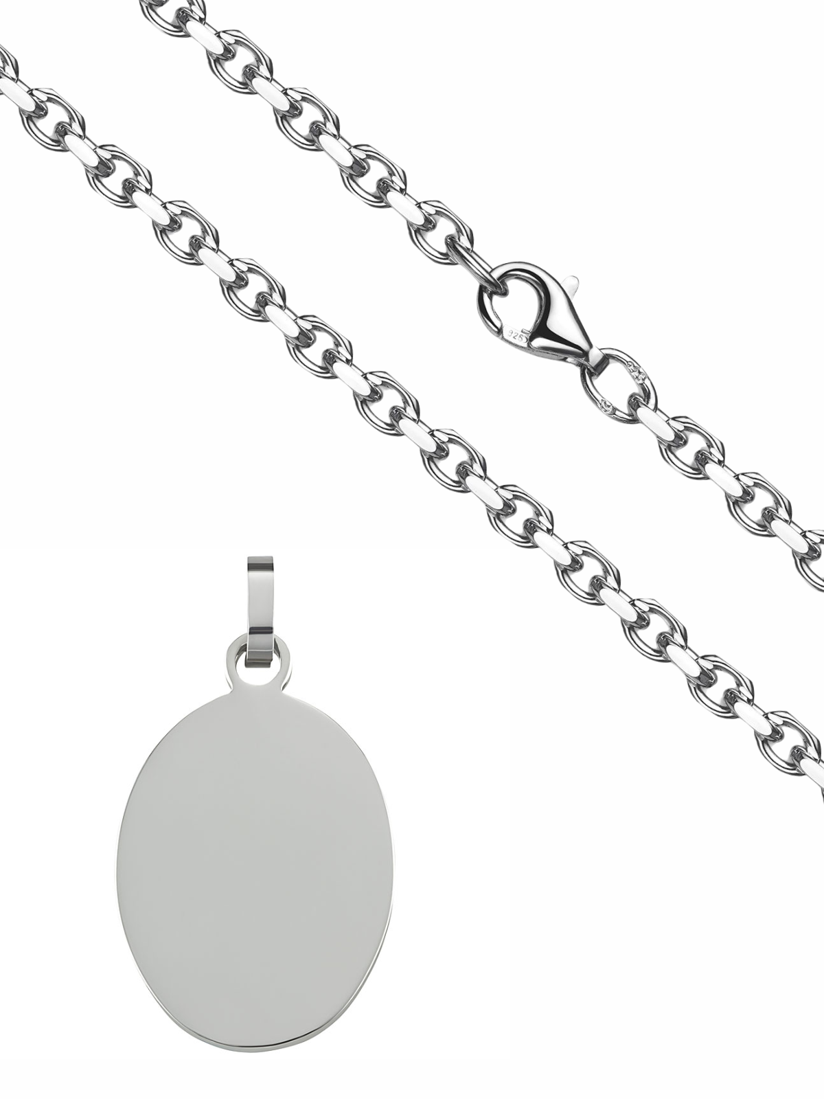 925er Gravurplatte Oval
