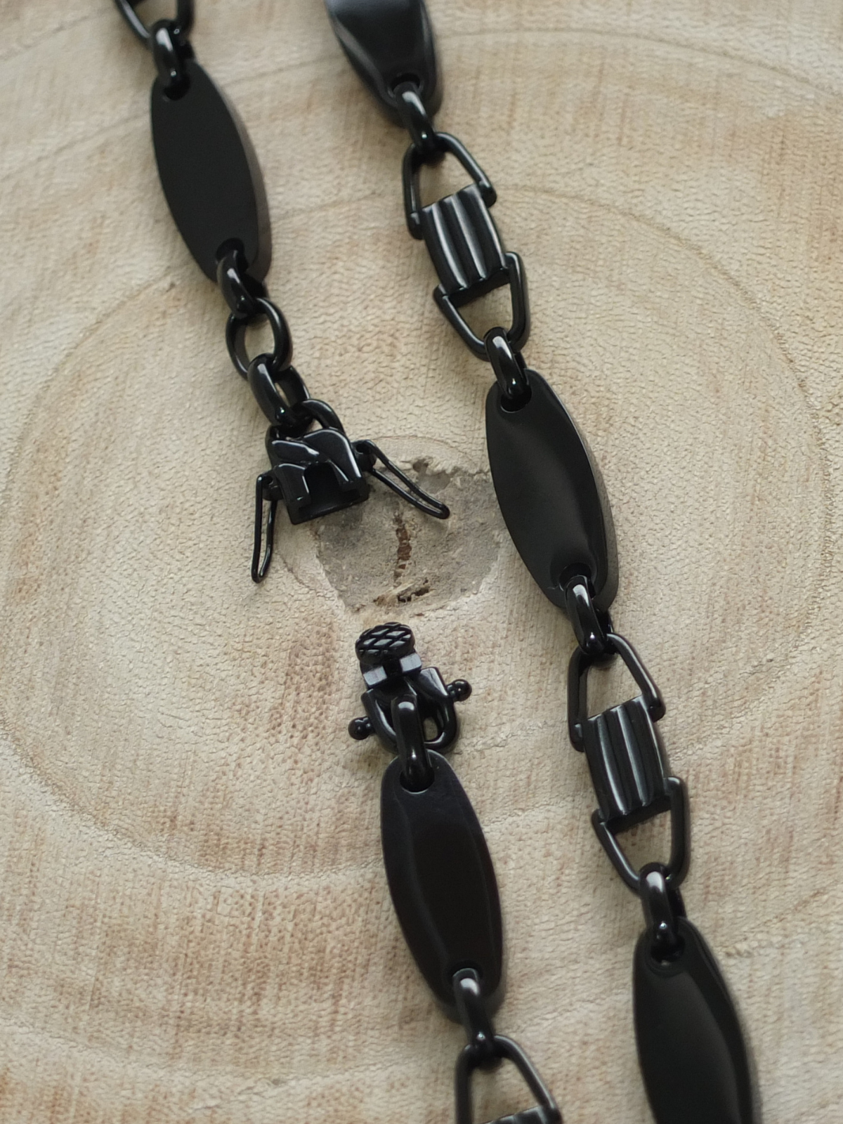 Kette "Platte Schwarz"