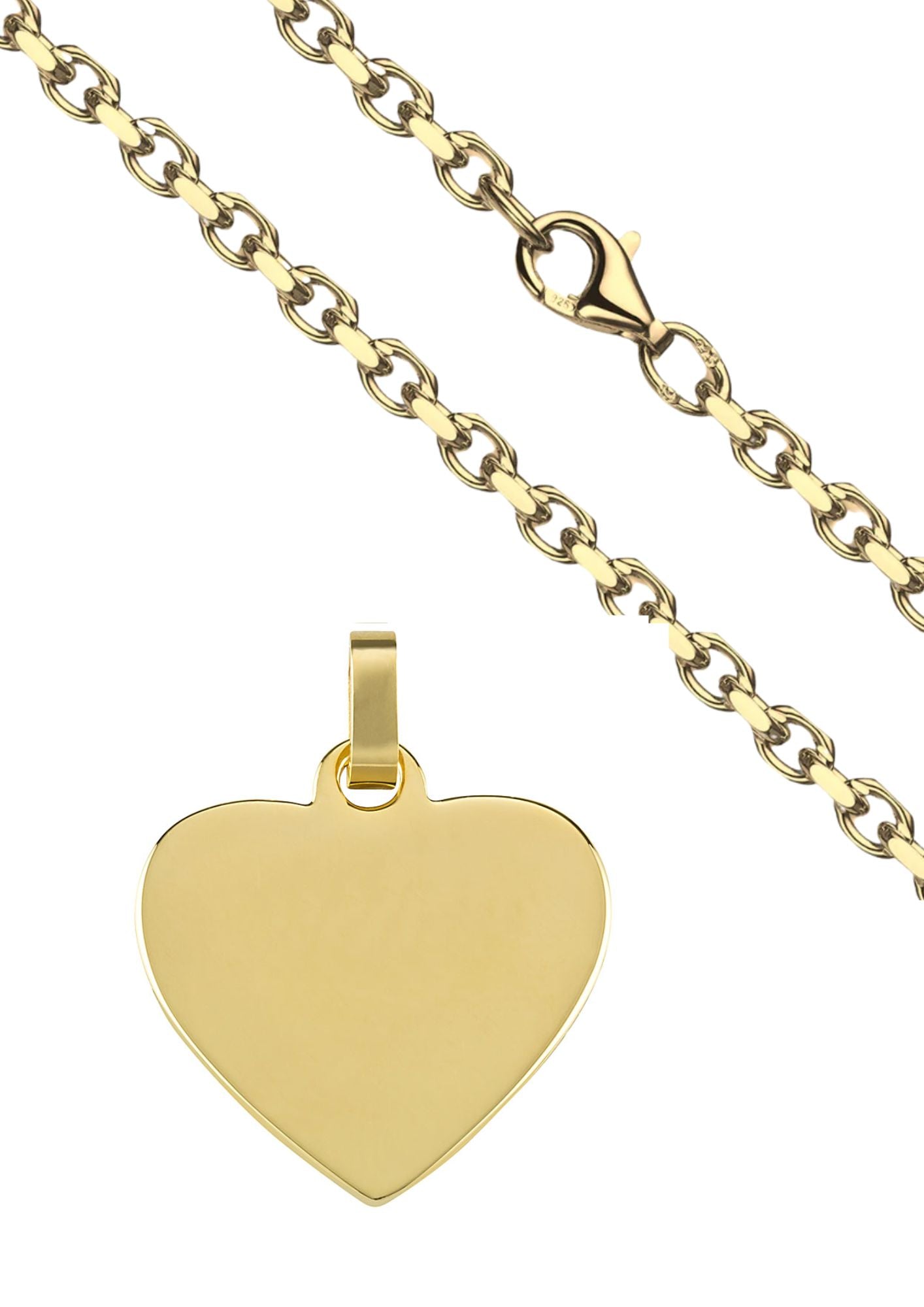 Gravurplatte "Klein Herz Gold"