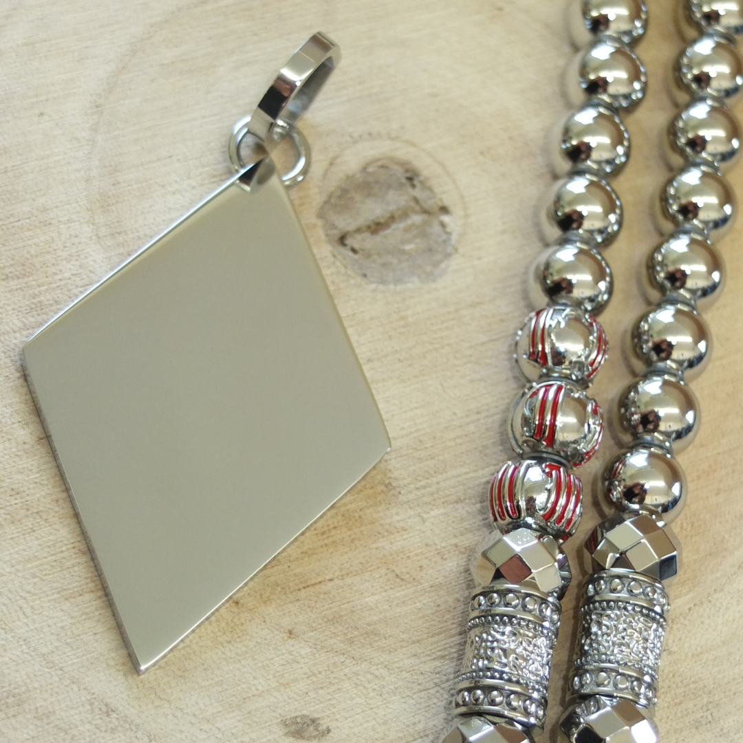 Rockerkette + Raute Silber