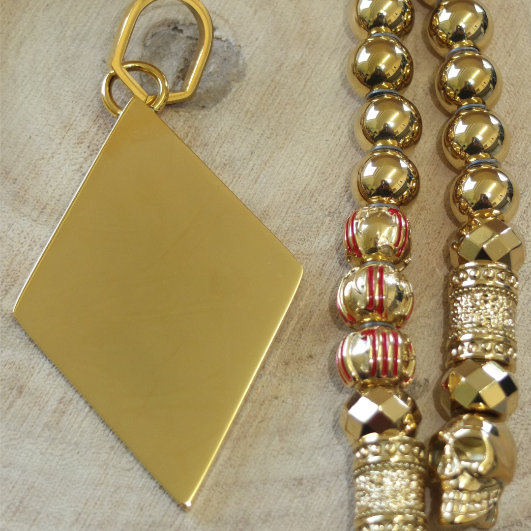 Rockerkette + Raute Gold