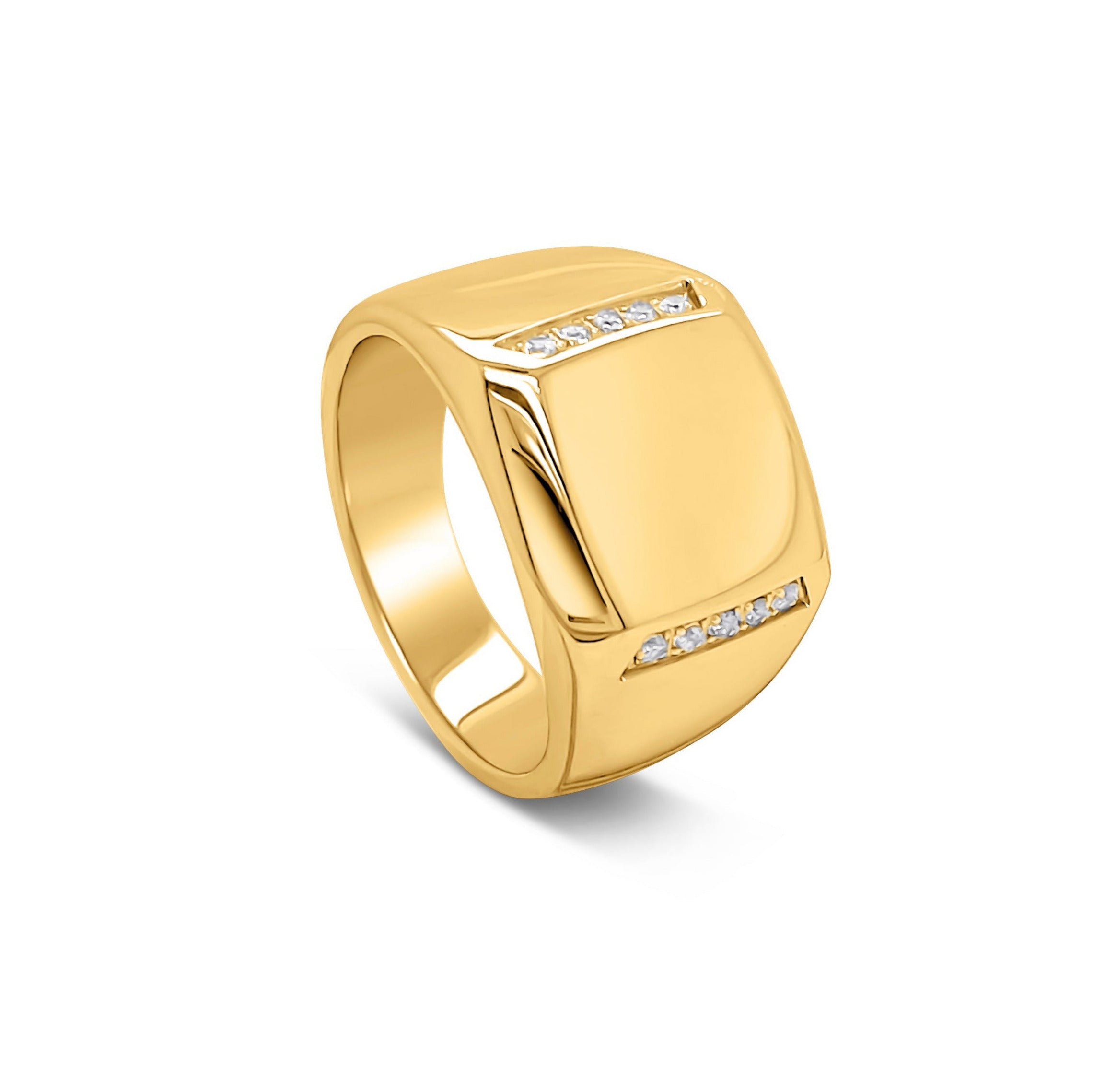 Siegelring "Gold CZ"